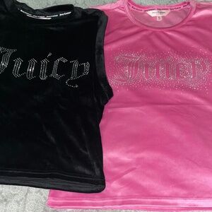 2 Juicy Couture Velour Tops 💕💕